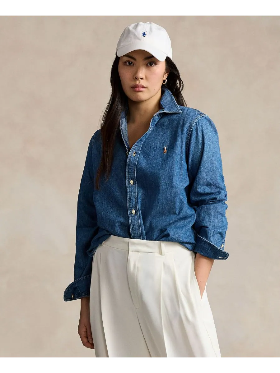 Женская джинсовая рубашка приталенного кроя Polo Ralph Lauren, Merced Wash