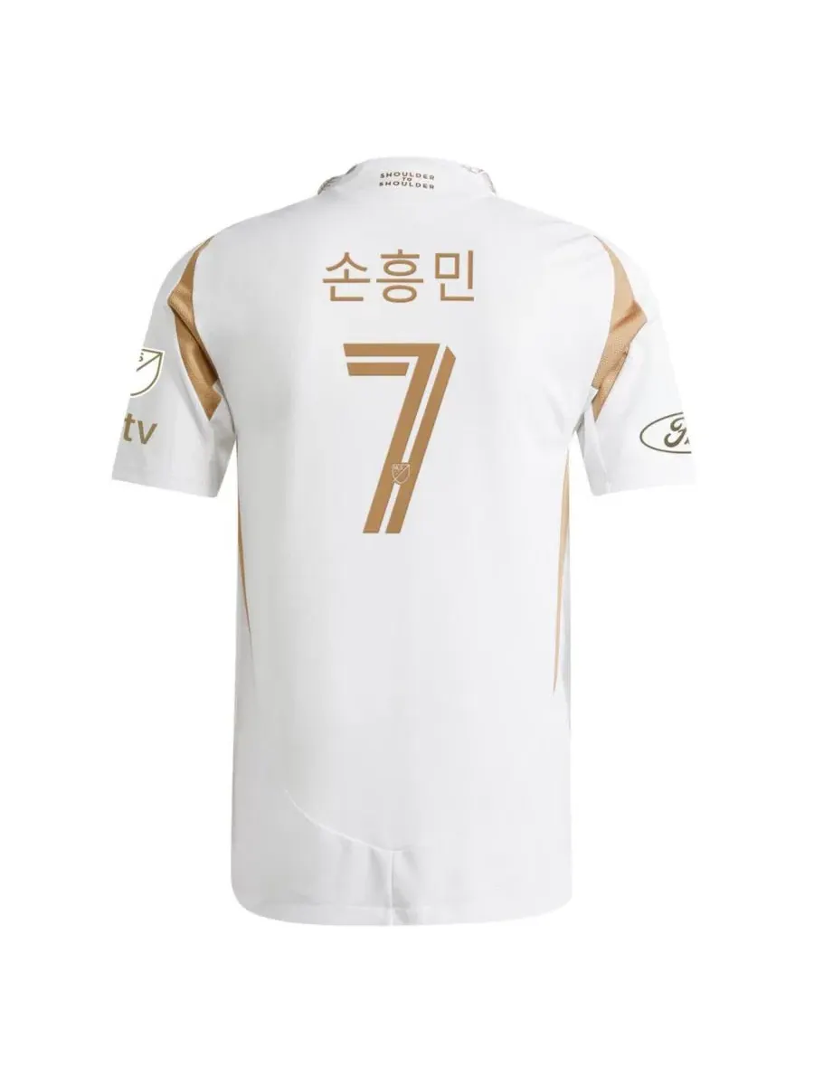 Футболка с коротким рукавом Son Heung-Min White LAFC 2025 Secondary On-Field Authentic Jersey adidas — изображение 3 из 3