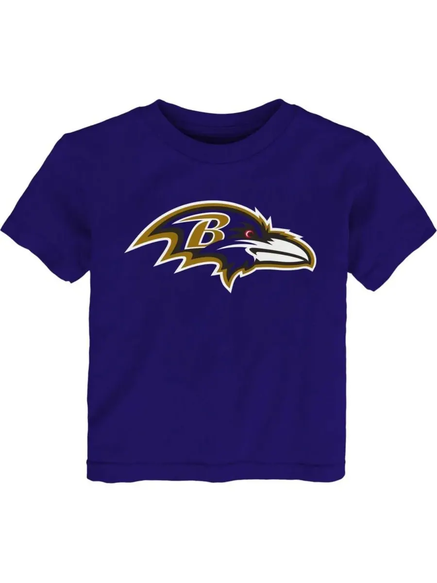 Outerstuff Детская фиолетовая футболка с логотипом Baltimore Ravens для мальчиков и девочек