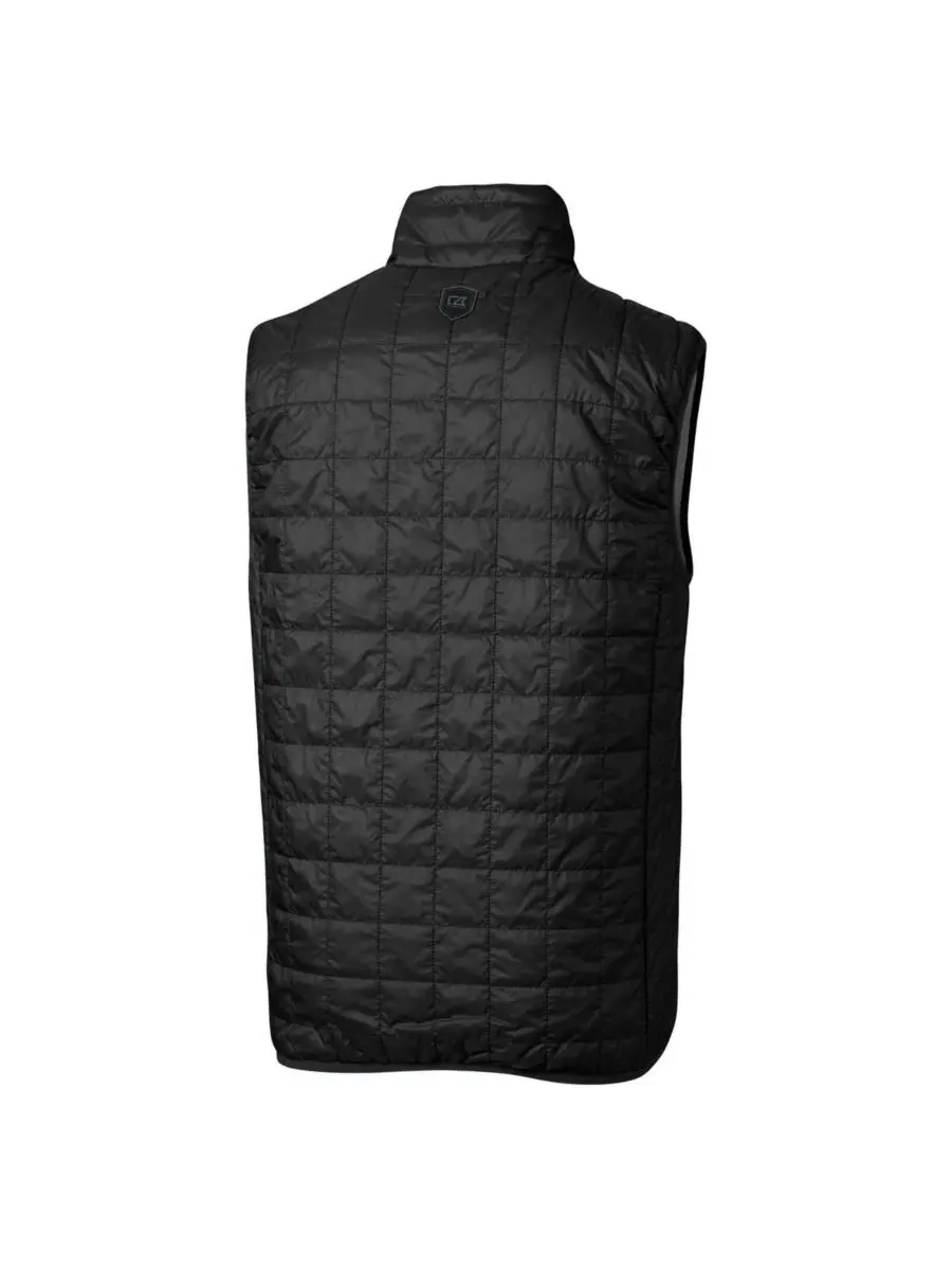 Cutter & Buck Мужской черный утепленный пуховый жилет Detroit Lions Rainier PrimaLoft Eco на молнии — изображение 3 из 3