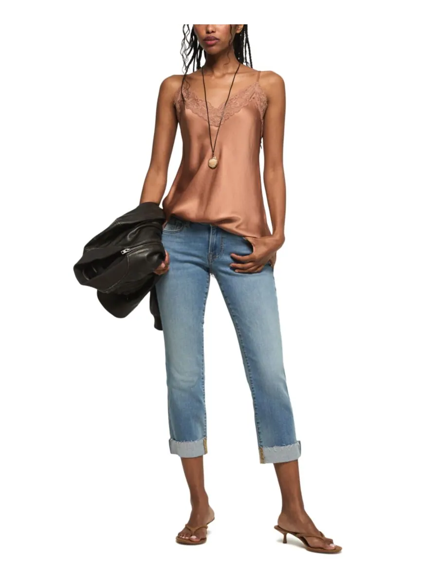 Женские укороченные джинсы средней посадки Sweet Crop Lucky Brand, Pure Honey Wash