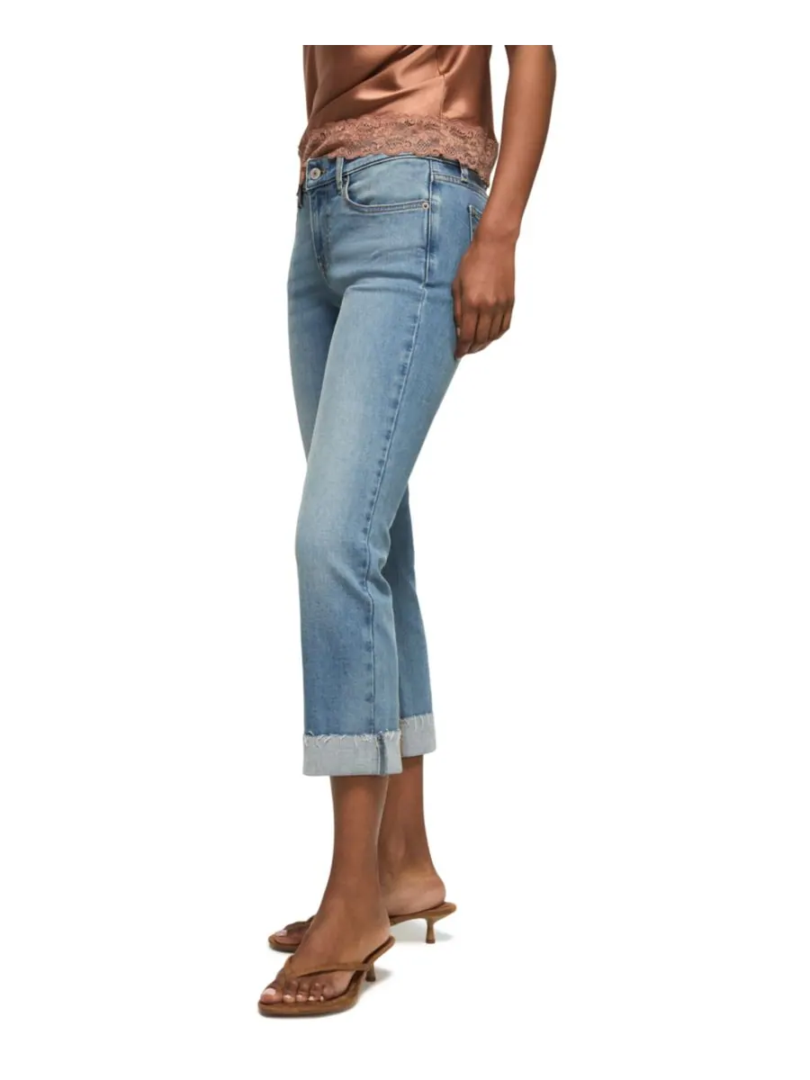 Женские укороченные джинсы средней посадки Sweet Crop Lucky Brand, Pure Honey Wash — изображение 3 из 6