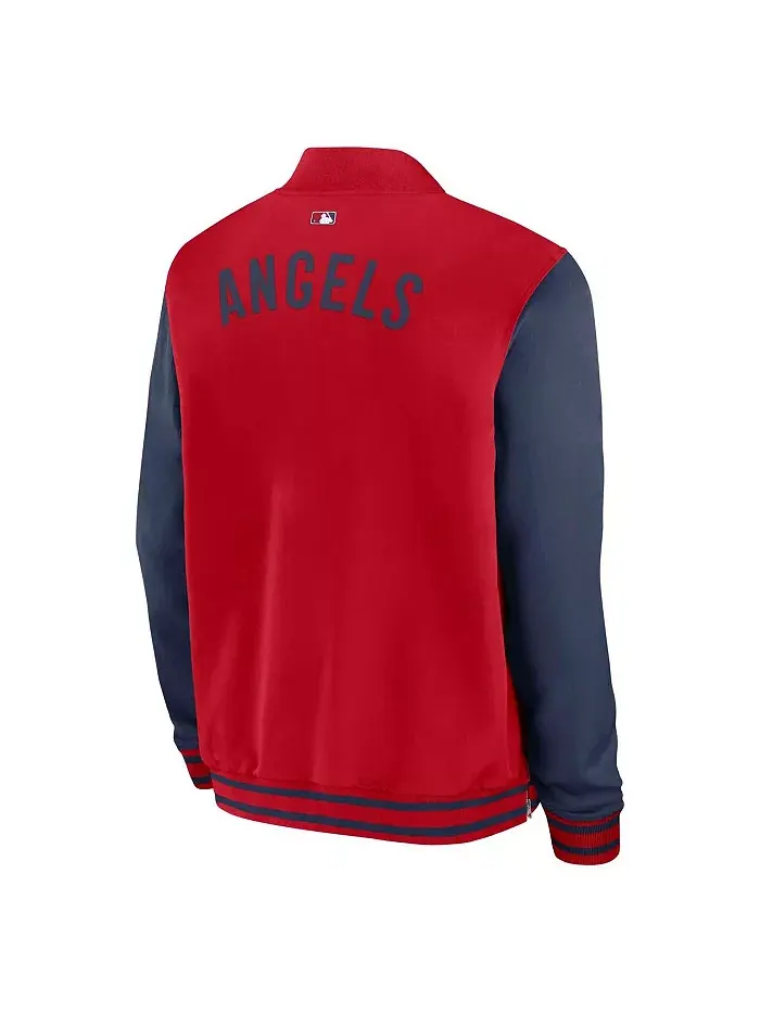 Мужская бомбер-куртка с полной застежкой-молнией Los Angeles Authentic Collection Dugout в — изображение 2 из 3