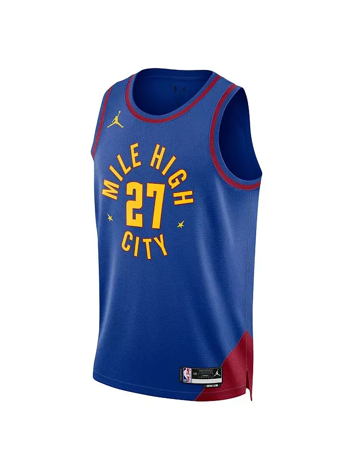 Мужская баскетбольная майка Jamal Murray Denver Nuggets 2022/23 Statement Edition Swingman синего — изображение 3 из 3
