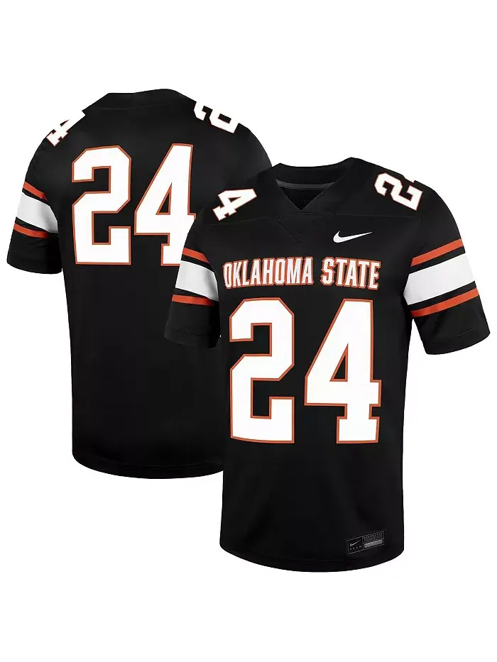 Мужская футбольная джерси Oklahoma State Cowboys Untouchable, черная, №24 Nike