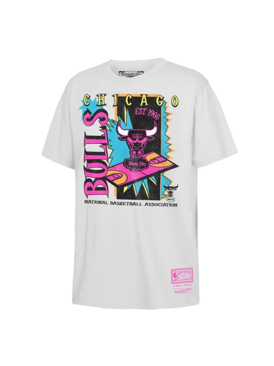 Футболка с принтом Neon Court Shock Mitchell & Ness
