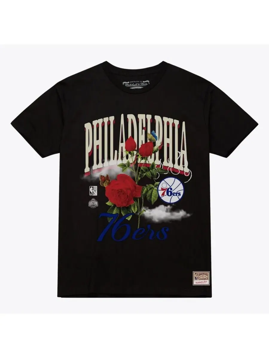 Футболка с принтом Floral Graphic Philadelphia 76ers Mitchell & Ness