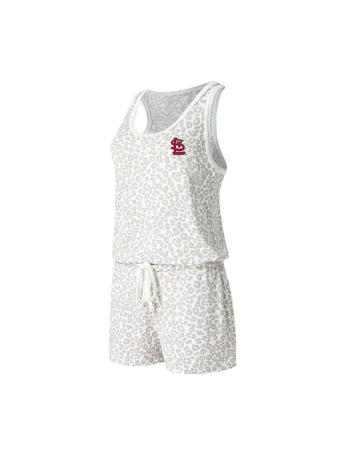 Женский кремовый трикотажный комбинезон St. Louis Cardinals Montana Hacci Concepts Sport