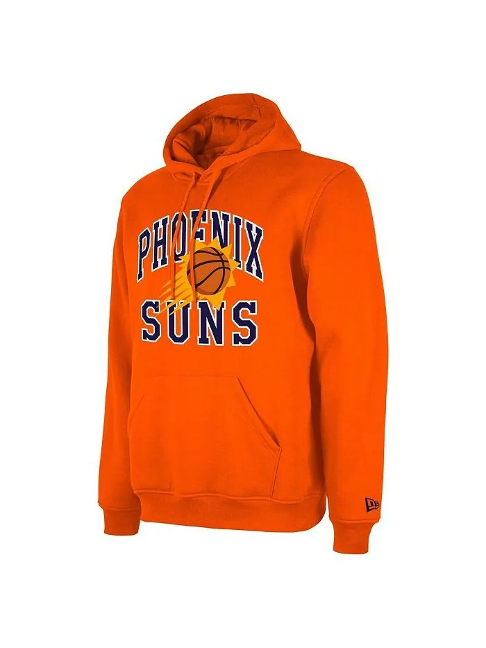 Мужской и женский пуловер с капюшоном Orange Phoenix Suns сезона 2023/24 Tip-Off Edition New Era — изображение 2 из 3
