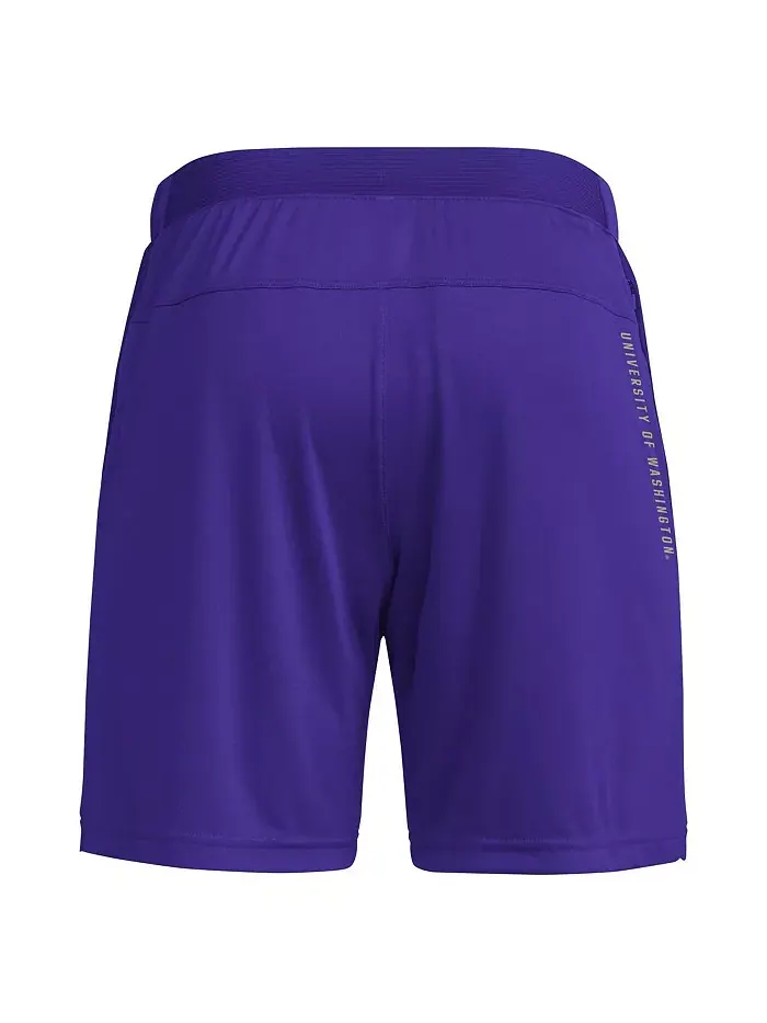 Мужские фиолетовые шорты Washington Huskies для тренировок 7" AEROREADY adidas — изображение 2 из 3