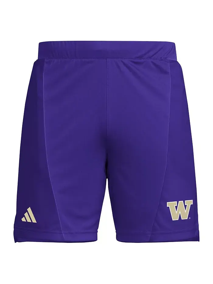 Мужские фиолетовые шорты Washington Huskies для тренировок 7" AEROREADY adidas — изображение 3 из 3