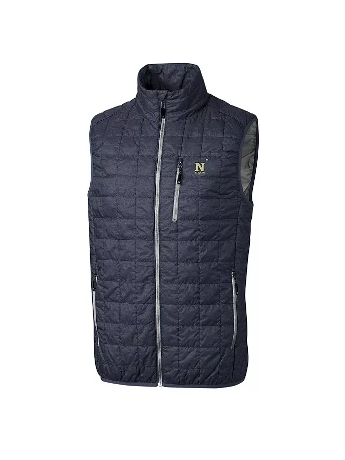 Мужской жилет Navy Midshipmen Rainier на молнии Cutter & Buck