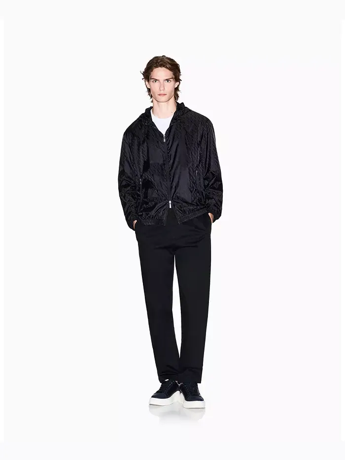 Мужская ветровка с жаккардовым логотипом по всей поверхности A|X Armani Exchange — изображение 2 из 5