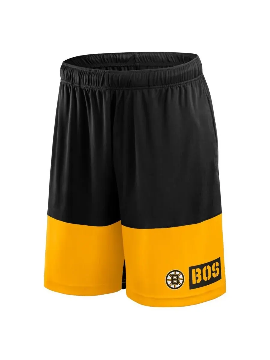 Logo Athletic Мужские черные шорты Boston Bruins Best of the Best — изображение 3 из 3, черный