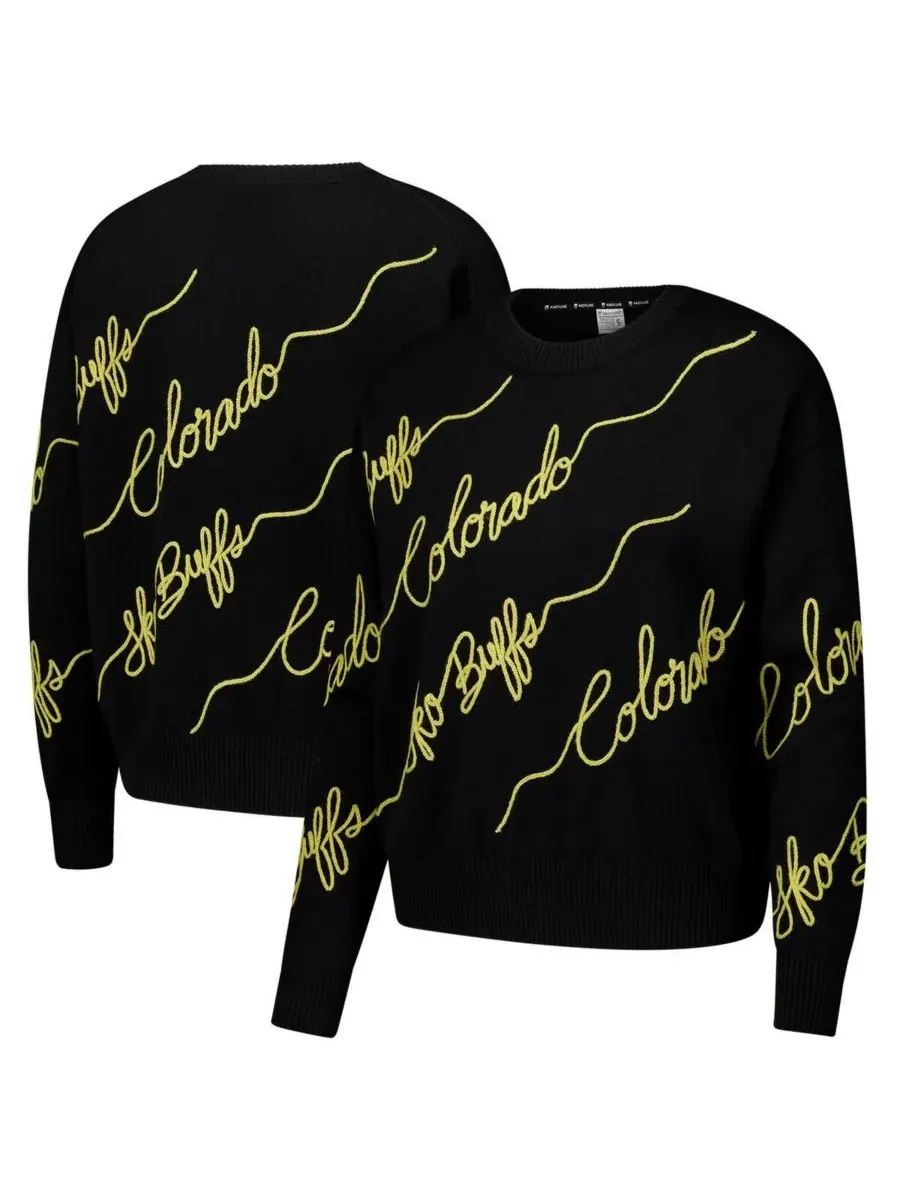 Kadyluxe Женский черный пуловер Colorado Buffaloes Love Note — черный