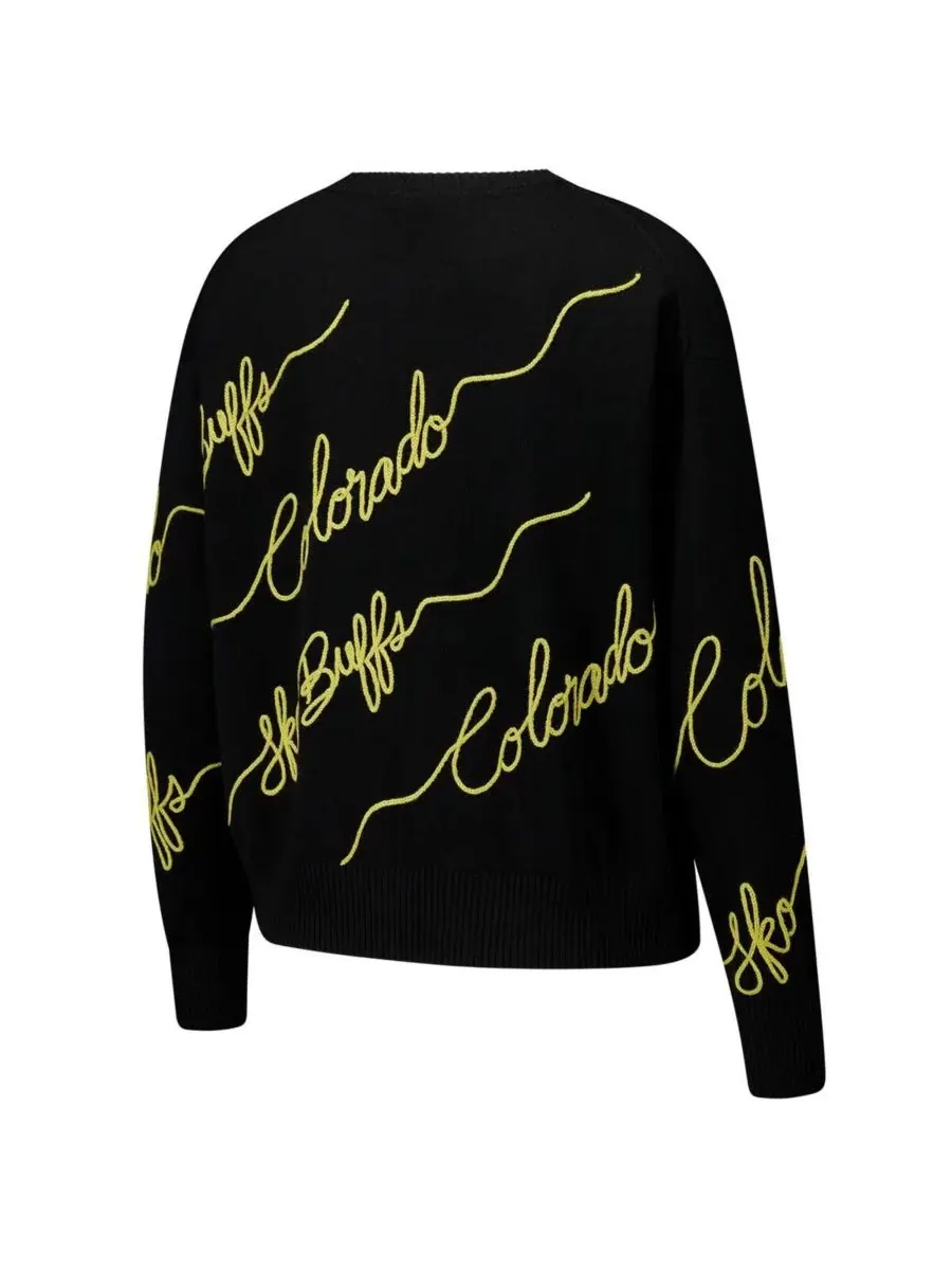 Kadyluxe Женский черный пуловер Colorado Buffaloes Love Note — изображение 2 из 3