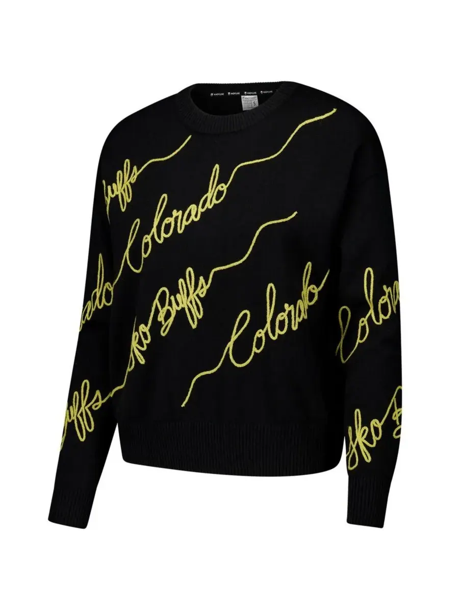 Kadyluxe Женский черный пуловер Colorado Buffaloes Love Note — изображение 3 из 3