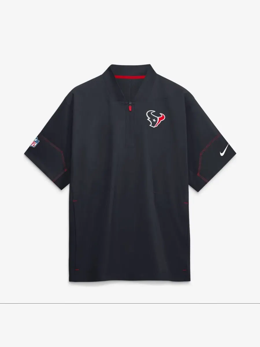Куртка тренерская с коротким рукавом Nike Houston Texans Navy