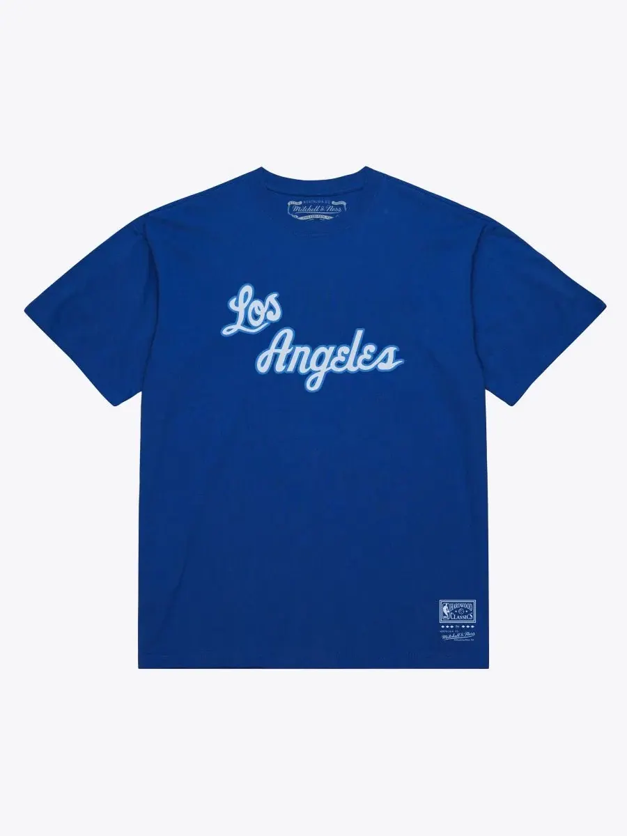 Футболка с принтом Los Angeles Lakers Hardwood Classics Arch Mitchell & Ness