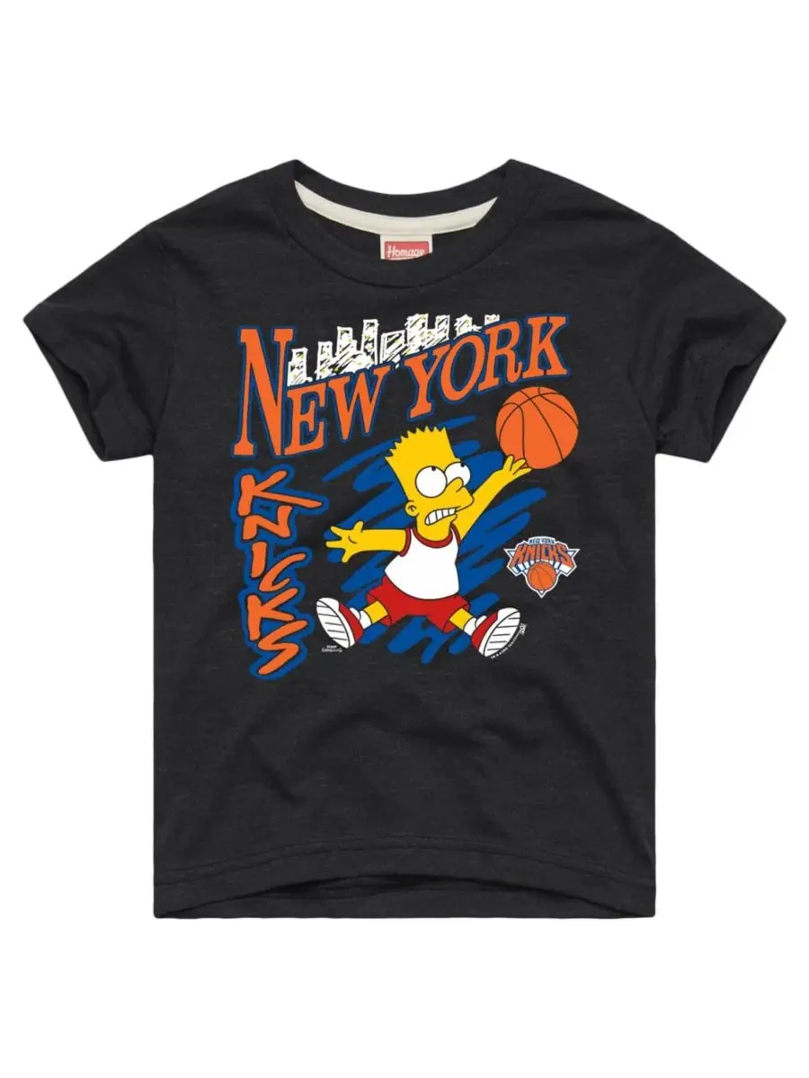 Футболка с длинным рукавом с принтом Bart New York Knicks Homage