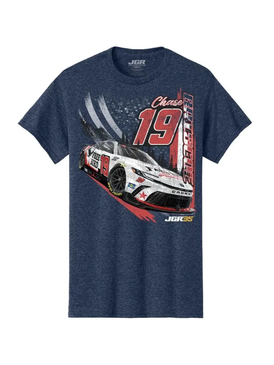 Футболка с принтом Chase Briscoe 19 Free Bird Southern Spring Water Joe Gibbs Racing Team Collection — изображение 2 из 3