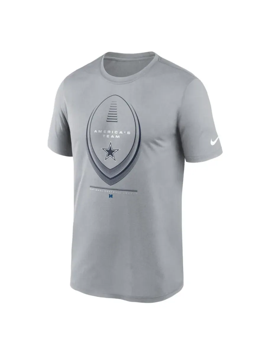 Футболка Dri-FIT с принтом Legend Icon Dallas Cowboys Nike — изображение 3 из 3, серый
