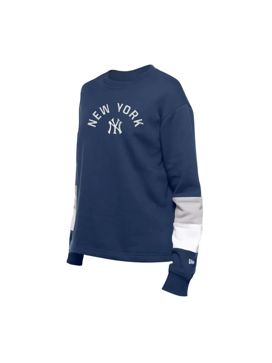 New Era Женская темно-синяя толстовка с круглым вырезом New York Yankees Gameday — изображение 2 из 3, темно-синий