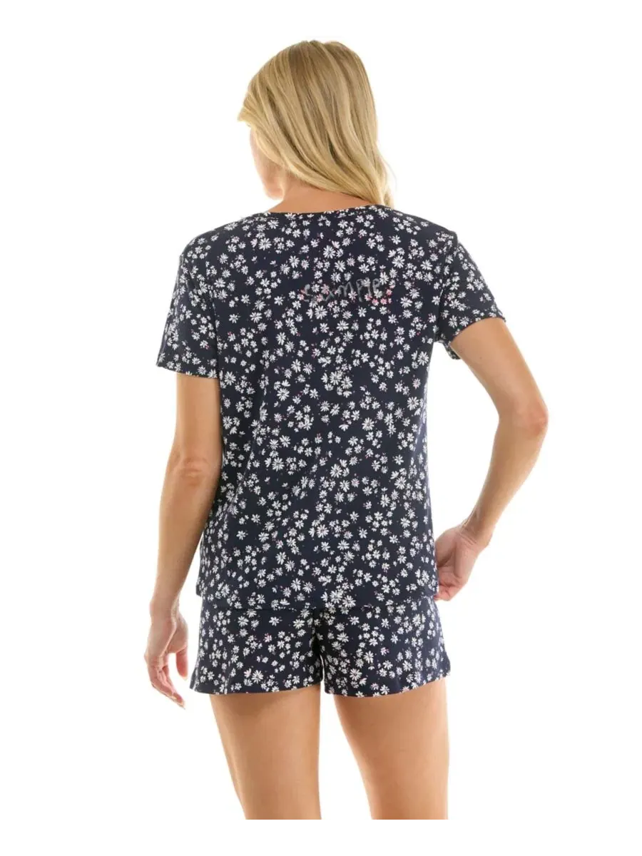 Комплект пижамы с V-образным вырезом и шортами, модель Ditsy Dais Jaclyn Intimates, Ditsy Dais — изображение 9 из 9