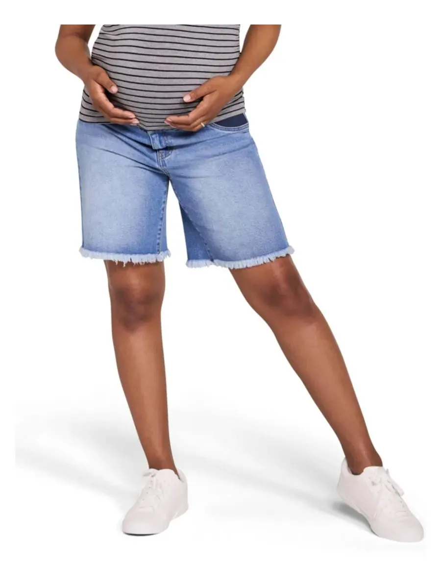 Материнство, материнство, под животом, папа, джинсовые шорты Motherhood Maternity, Beth Medium Wash