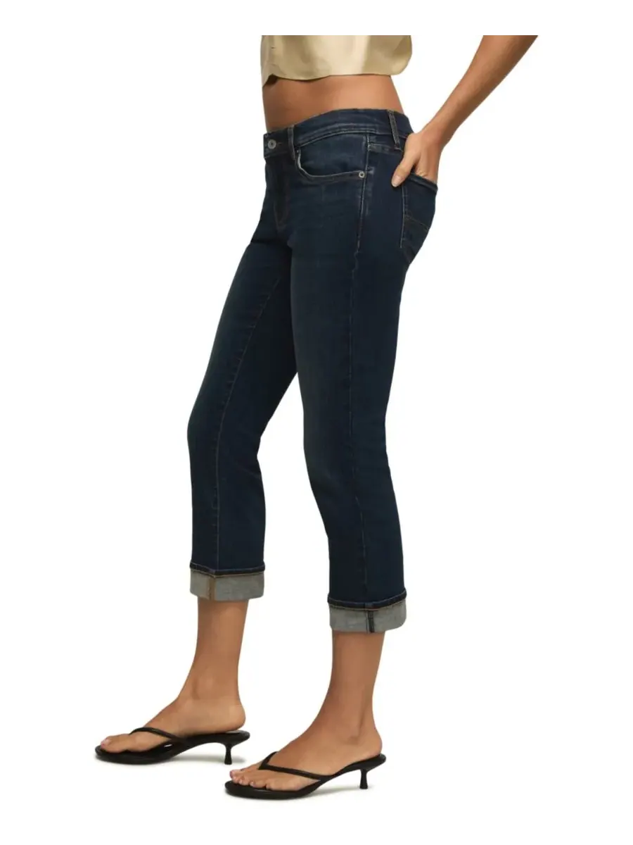Женские джинсы средней посадки, укороченные Lucky Brand, Ink Stain Wash — изображение 2 из 6