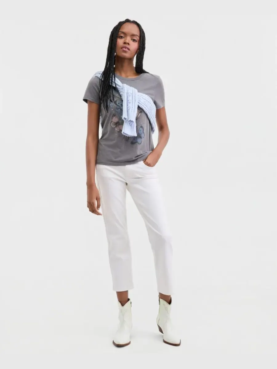 Женские джинсы средней посадки, укороченные Lucky Brand, Cloudy Days Wash