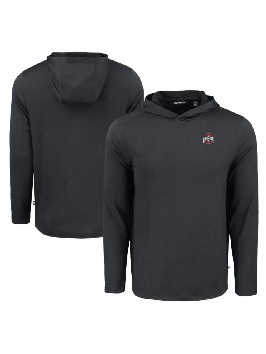 Мужская черная толстовка с длинным рукавом Ohio State Buckeyes Coastline Epic Comfort Eco Cutter &