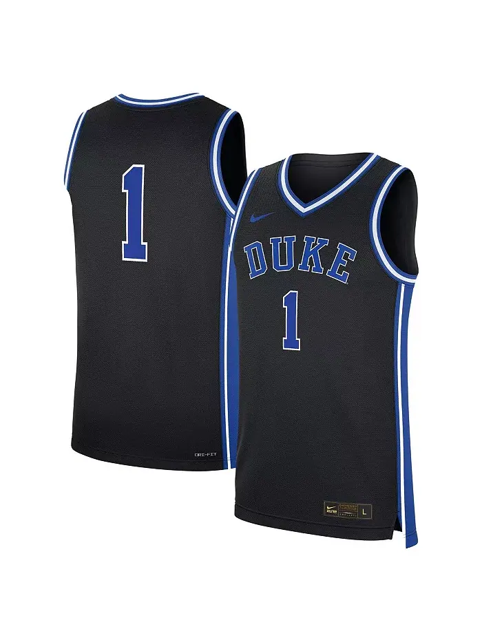 Мужская реплика альтернативной футболки Duke Blue Devils, цвет: черный, модель: 1 Nike