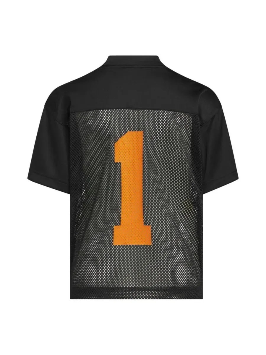 Футболка-джерси с V-образным вырезом и сетчатой тканью, модель Tailgate Jersey adidas — изображение 4 из 6, черный