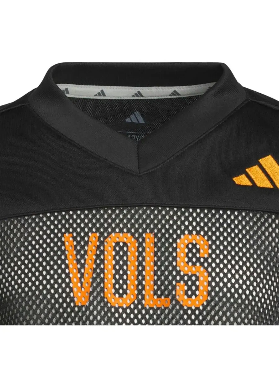 Футболка-джерси с V-образным вырезом и сетчатой тканью, модель Tailgate Jersey adidas — изображение 5 из 6, черный