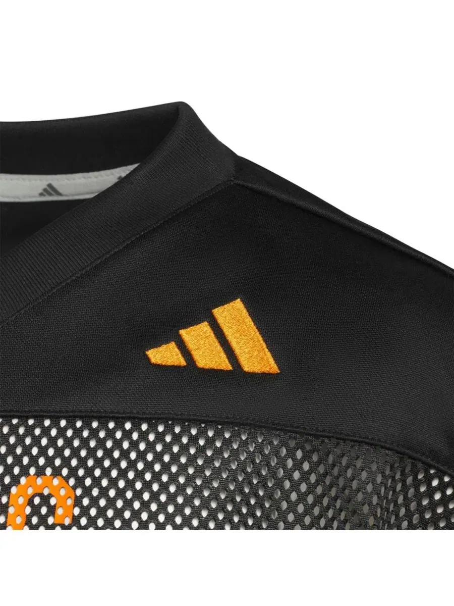 Футболка-джерси с V-образным вырезом и сетчатой тканью, модель Tailgate Jersey adidas — изображение 6 из 6, черный