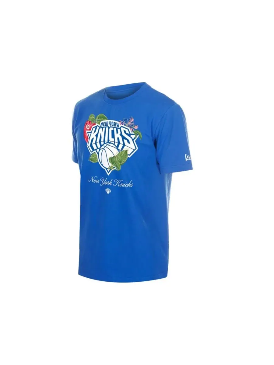 Футболка с принтом New York Knicks Lifestyle Capsule Floral Fruit New Era — изображение 2 из 4, синий