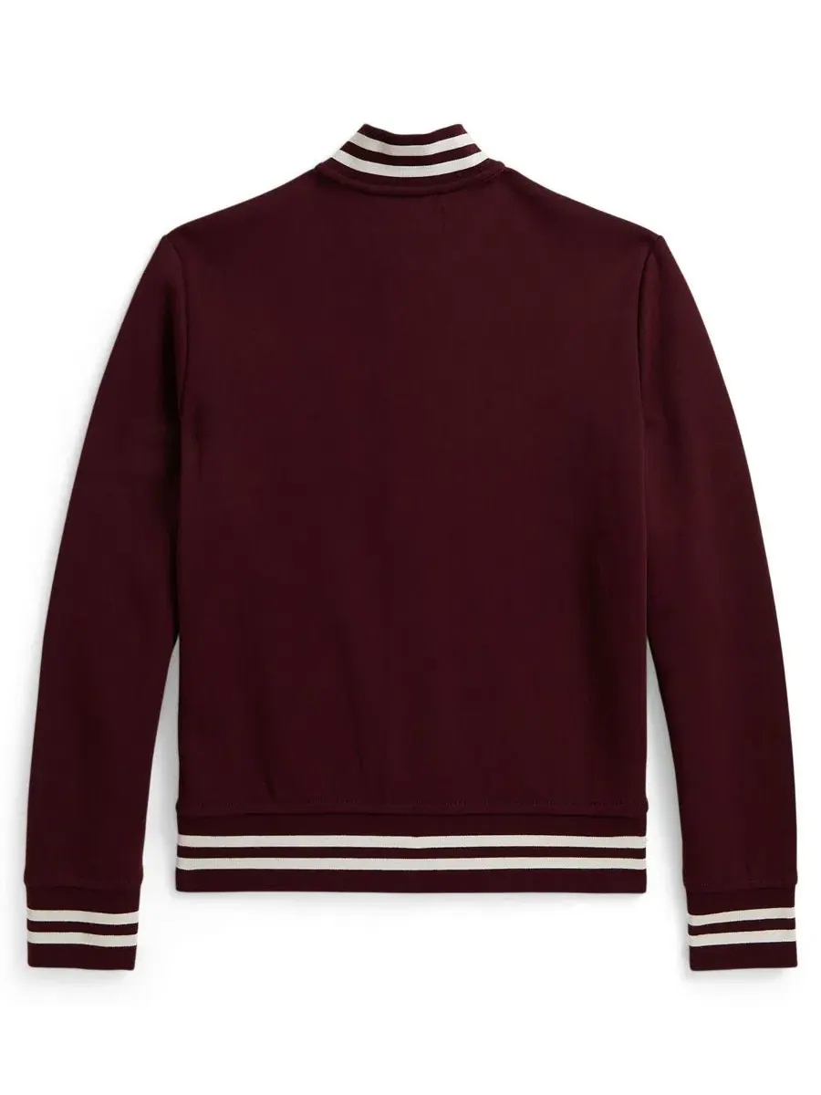 Куртка из двойного трикотажа с аппликацией P Polo Ralph Lauren, Rich Ruby — изображение 2 из 4
