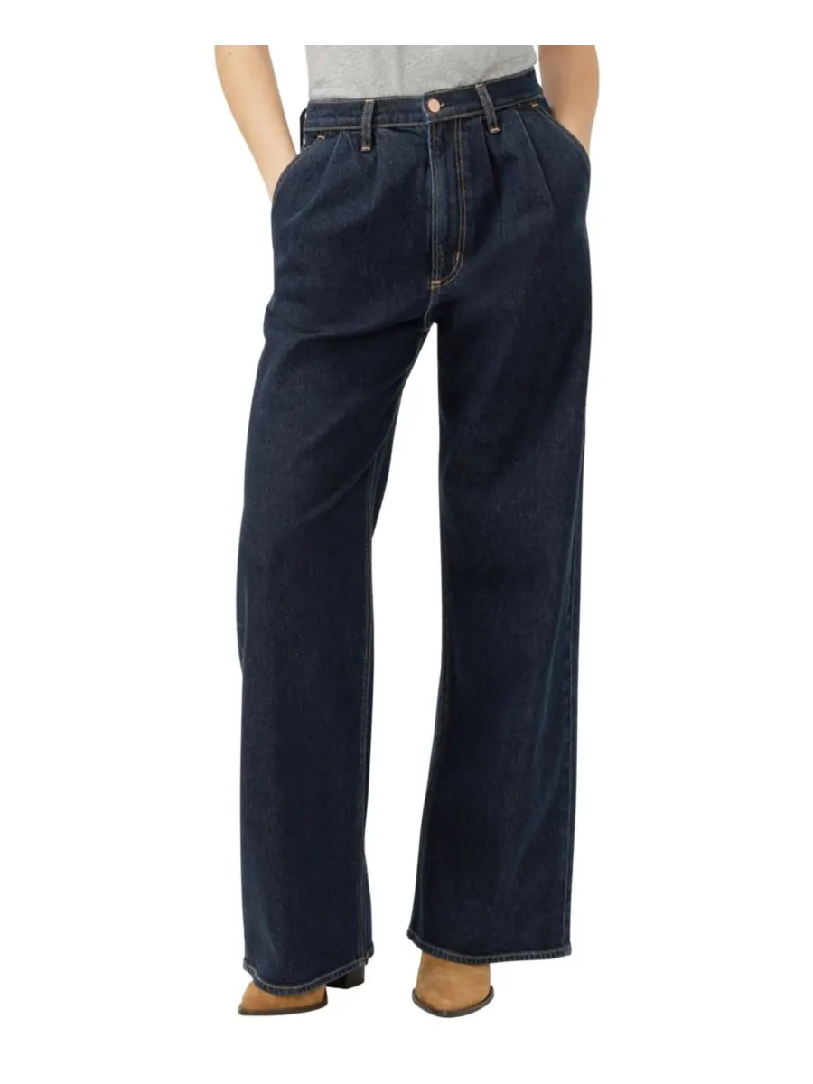 Женские джинсы с высокой посадкой и плиссировкой Silver Jeans Co, Amelia