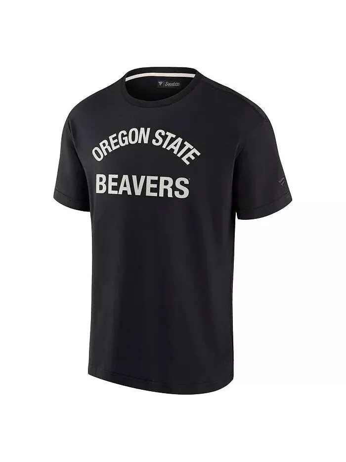 Черная мужская и женская супермягкая футболка с короткими рукавами Oregon State Beavers Fanatics — изображение 2 из 3