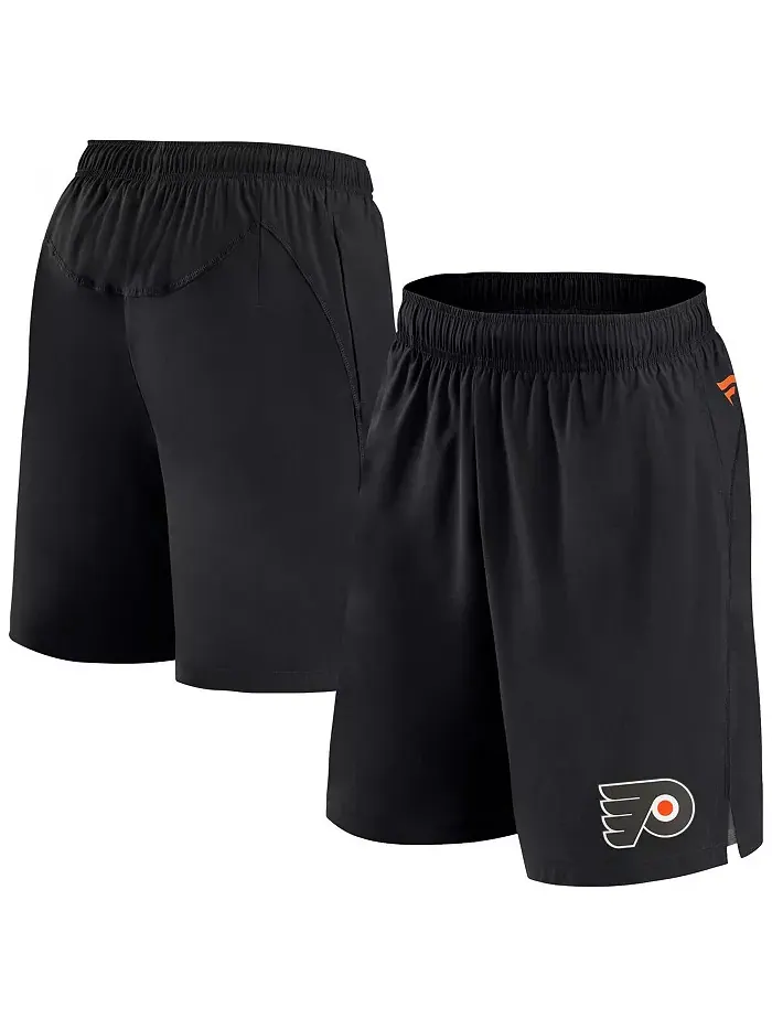 Мужские черные шорты Philadelphia Flyers Authentic Pro Tech Fanatics