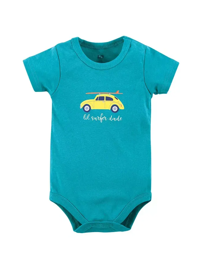 Комплект из дышащего хлопкового боди, шорт и обуви Hudson для мальчиков Hudson Baby — изображение 2 из 5
