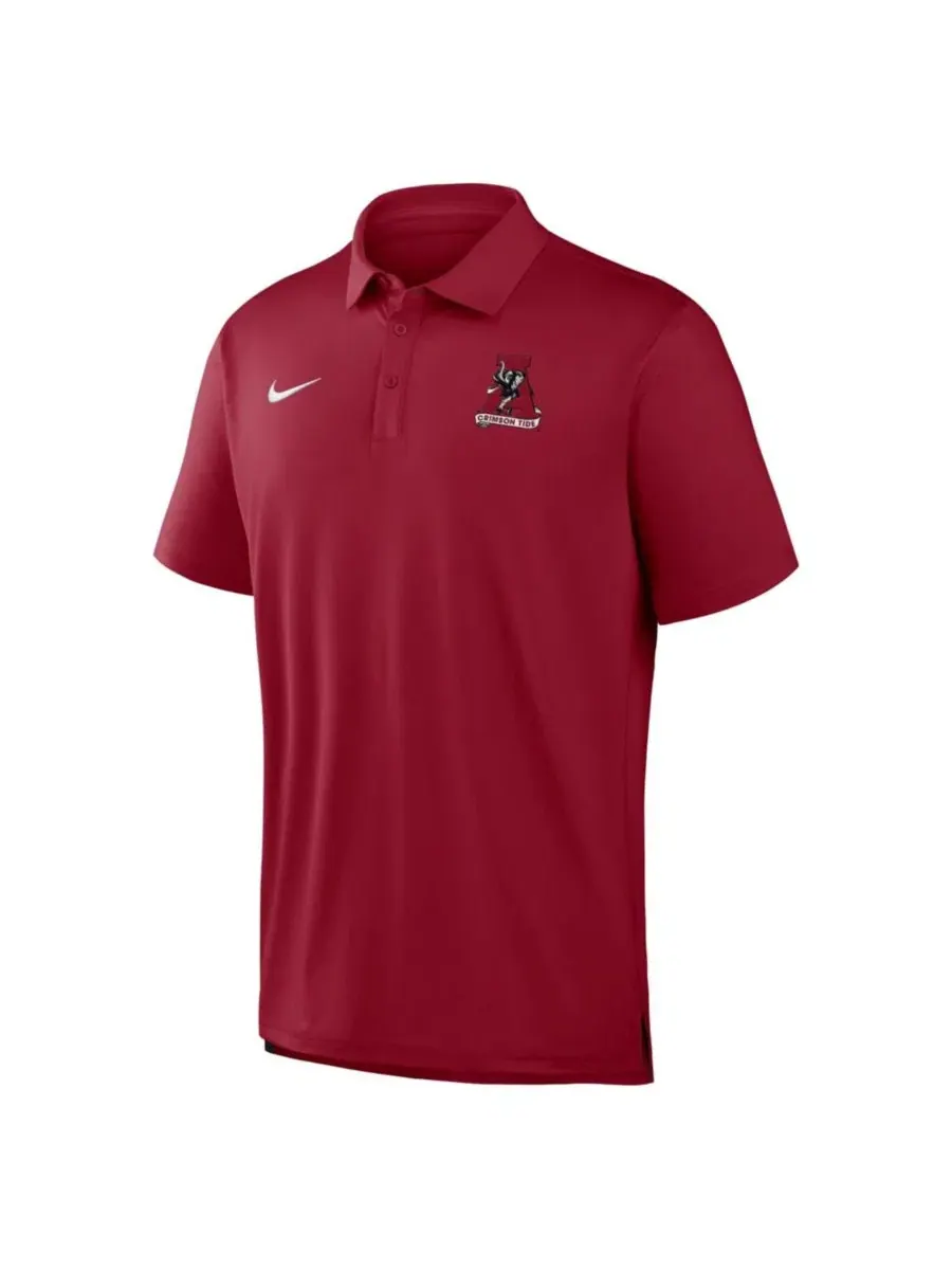 Поло Nike Alabama Crimson Tide 2026 Sideline Tour Dri-FIT, Crimson Anthracite — изображение 2 из 4