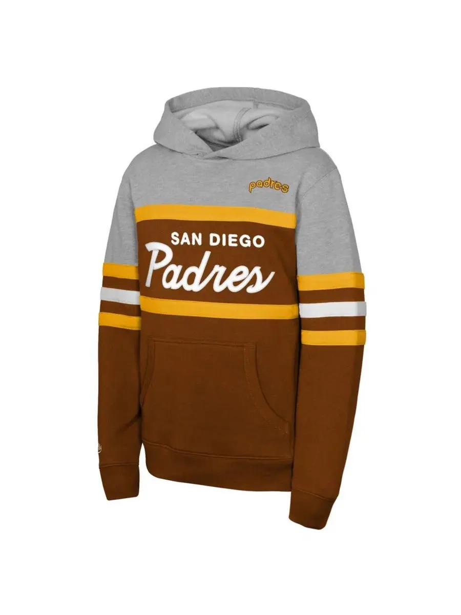 Худи с принтом San Diego Padres Mitchell & Ness — изображение 2 из 3, коричневый серый