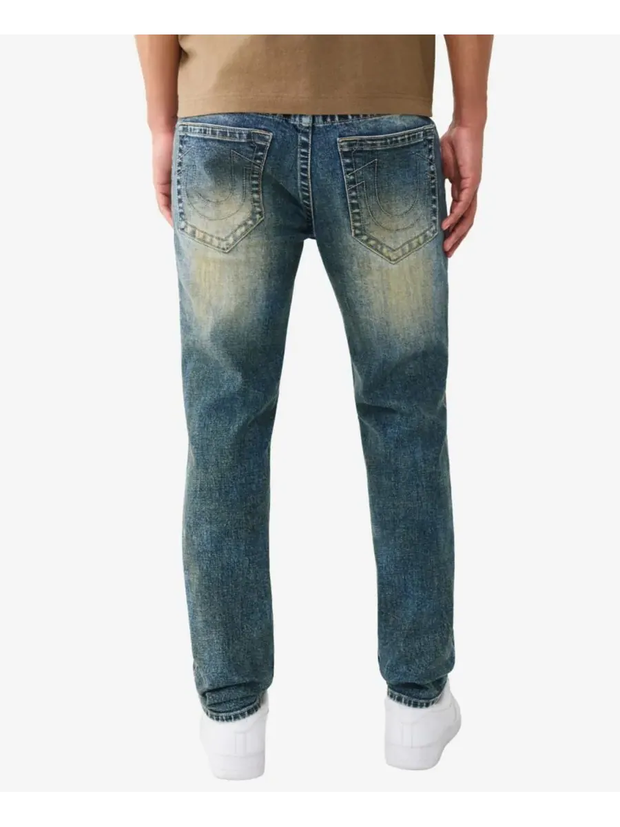 Мужские узкие джинсы-скинни True Religion, chainlink distress темно-wash — изображение 3 из 3