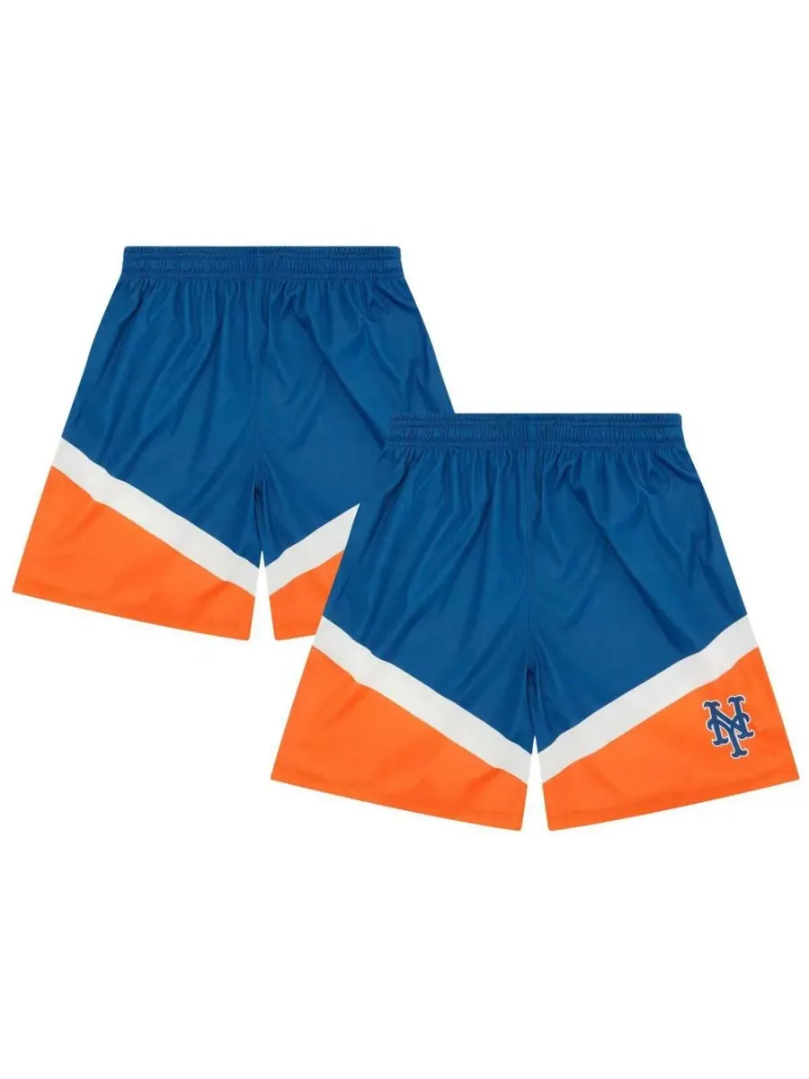 FOCO Мужские синие шорты New York Mets с цветными блоками