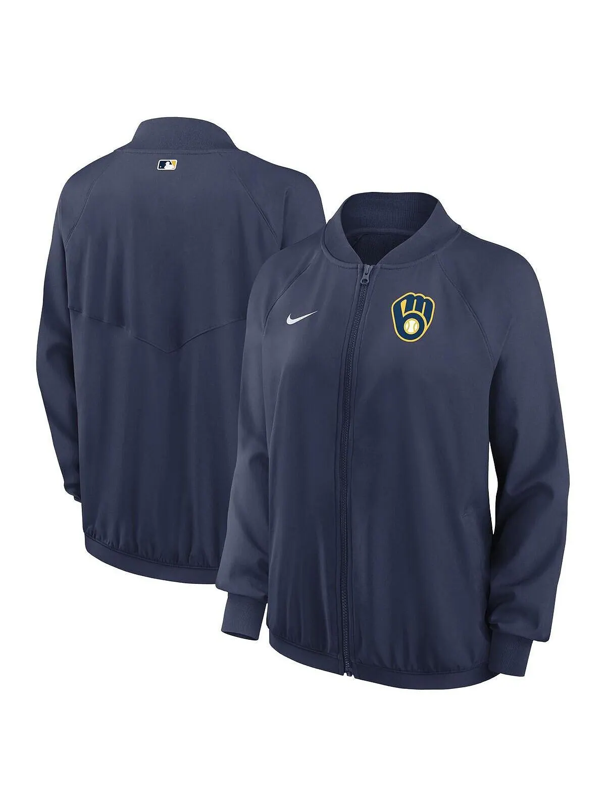 Куртка спортивная Nike Milwaukee Brewers Authentic Full Zip — изображение 3 из 3, темно-синий