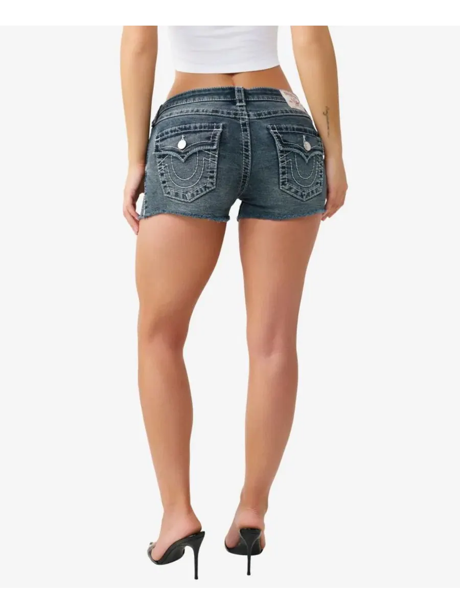 Женские шорты Joey с низкой посадкой и большим Т-образным клапаном True Religion — изображение 4 из 4