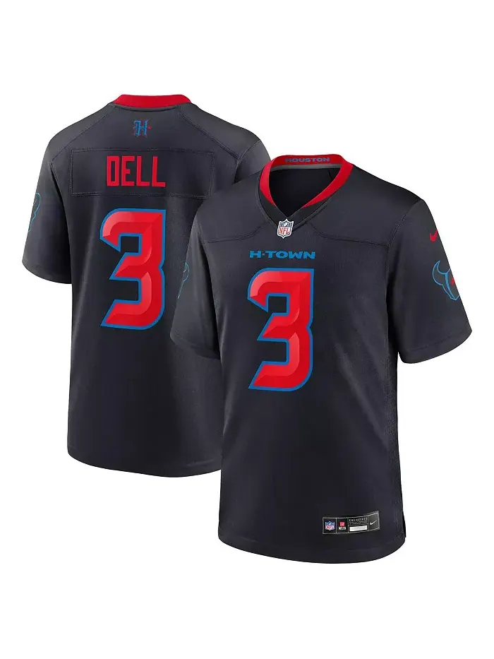 Мужская майка Dell Navy Houston Texans 2nd Alternate Game Jersey Nike