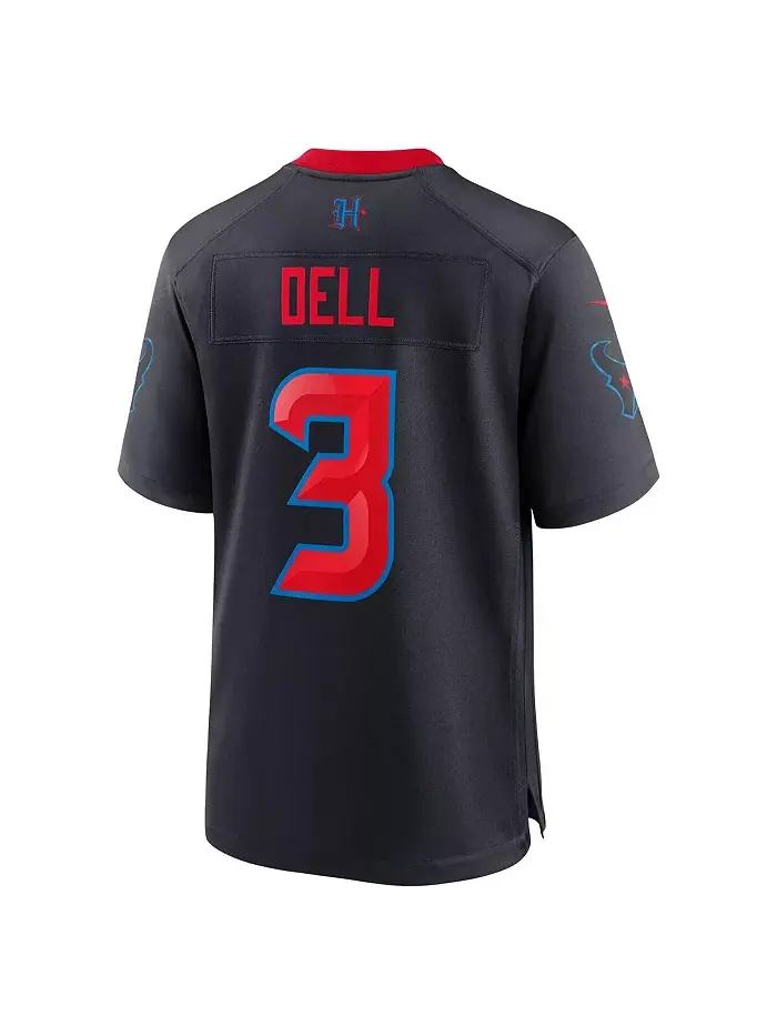 Мужская майка Dell Navy Houston Texans 2nd Alternate Game Jersey Nike — изображение 3 из 3